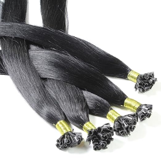 title=Just Beautiful Hair 25 Extensions U-tip Cheratina Capelli Veri Remy Indiani 0.5g