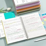 EMSHOI B5 Notebook 300 Pages 150 Sheets Spiral Lined 100gsm LightBlue view 5