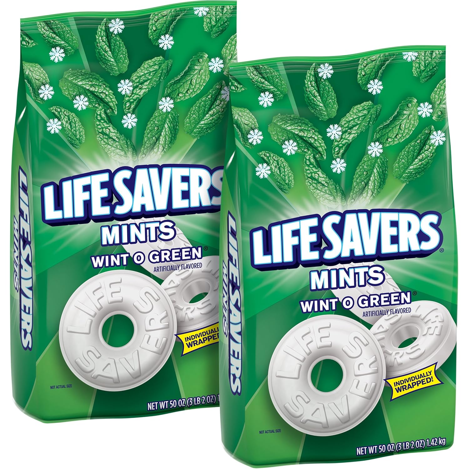 Life Savers Hard WintOGreen, 50Ounce Bags (Pack of 2