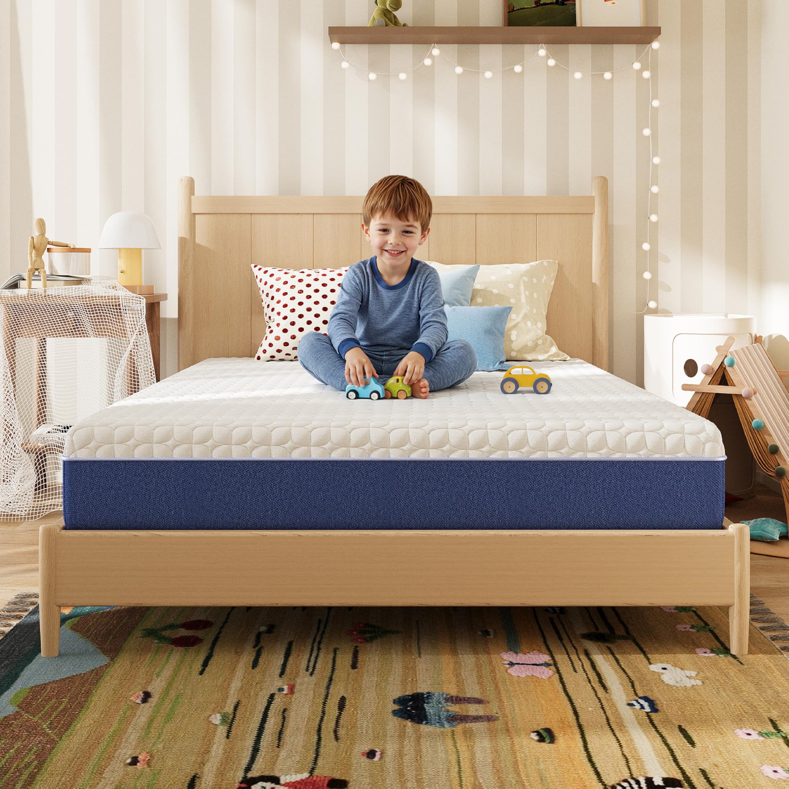Photo 1 of **NO BOX, ITEM IS DIRTY**Gelsea 8 Inch Full Size Mattress, Firm Gel Memory Foam Full Mattress in a Box, Firm Back Support for Pressure Relief & Spinal Alignment, CertiPUR-US Certified, Fiberglass-Free