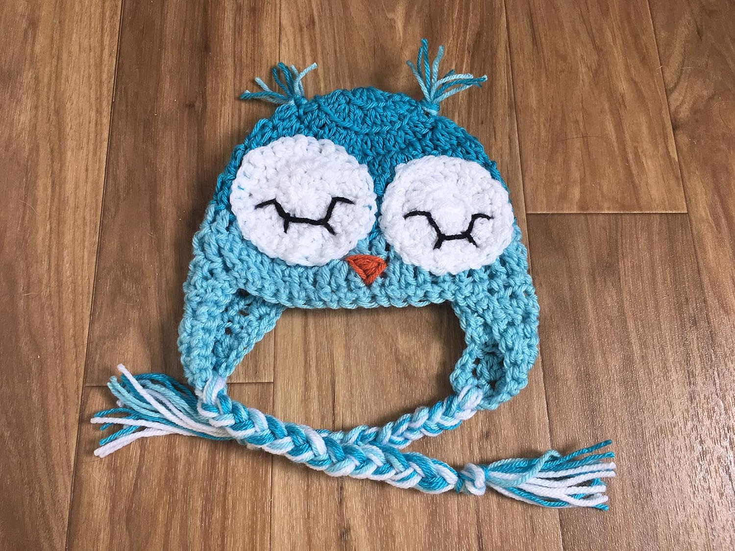 crochet owl hat