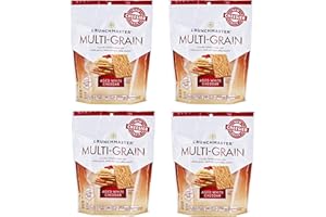 UWIISH Crunchmaster crackers assortment 3.5 oz (Pack of 4 Bags) (Aged White Cheddar)