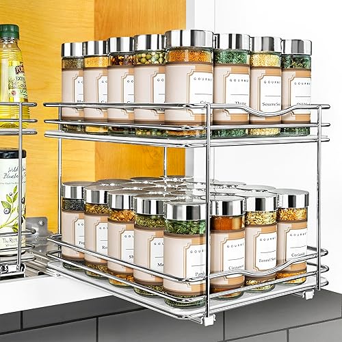 LYNK PROFESSIONAL® Pull Out Spice Rack Organizer for Inside