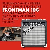 Fender Squier Debut Stratocaster Pack Frontman 10G Amp Gig Bag Stand view 4