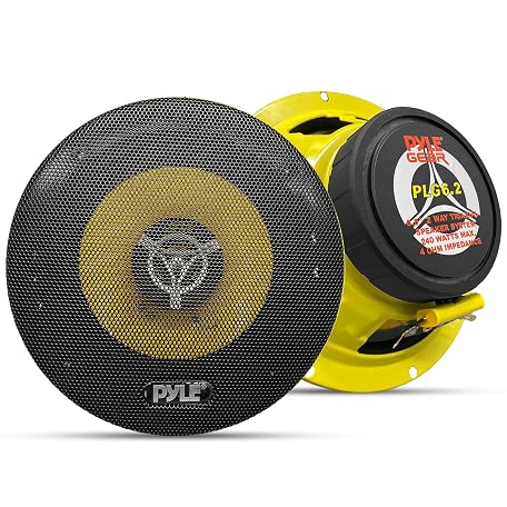 Pyle Car Two Way Speaker System - Pro 6.5 Inch 240 Watt 4...