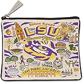 Catstudio Collegiate Zipper Pouch, Louisiana State University Travel Toiletry Bag, Ideal Gift for Alumni, Makeup Bag, Dog Treat Pouch, or Travel Purse