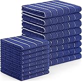 Homaxy Microfiber Kitchen Towels and Dishcloths Set, 16 Pack Soft and Absorbent Dish Hand Towels Bulk, 28 x 16 Inch & 12 x 12 Inch Quick Drying Rags for Washing Dishes, Grey