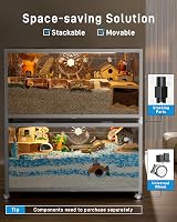 Hamster Cage 3.0 Large Metal Stackable 120x60x62 cm White view 4