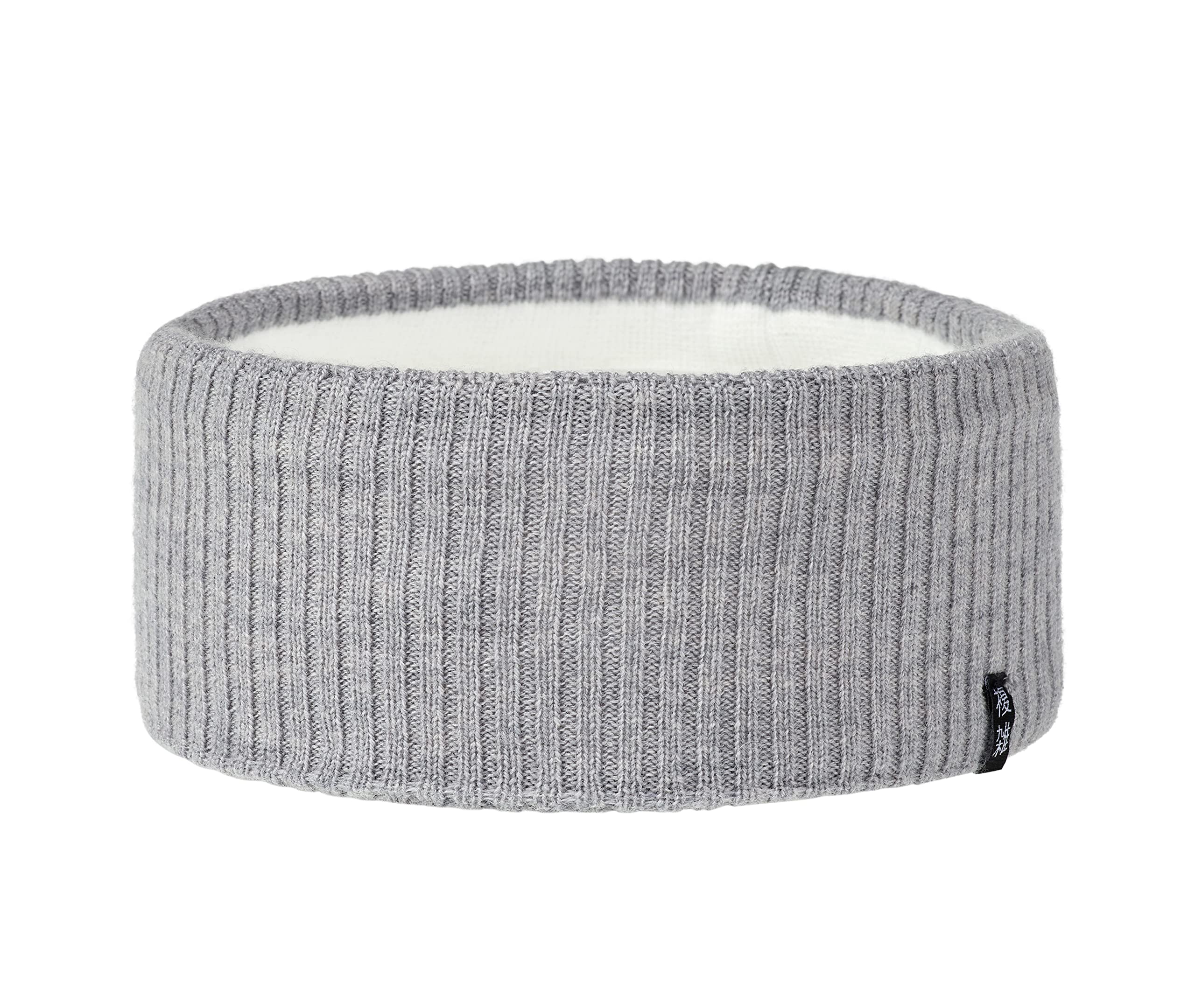 Enter the Complex® Headband for Men and Women 100% Merino Wool Winter Headband Soft and Stylish Unisex Light Grey