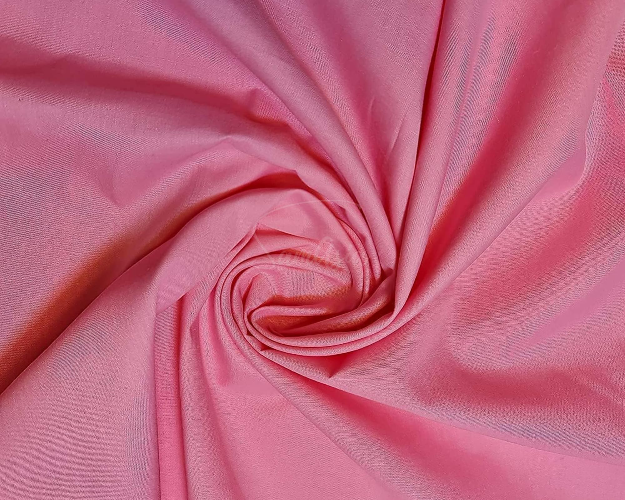 Plain Candy Pink Polycotton Fabric for Dressmaking, Art & Craft, Sewing, Quilting | 45'' - 115 cm Wide| Precut Length 2m — image 1