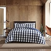 Eddie Bauer - Twin Comforter Set, Reversible Bedding with Matching Sham, Medium-Weight for Year Round Use, Dorm Essentials (Lakehouse Blue)