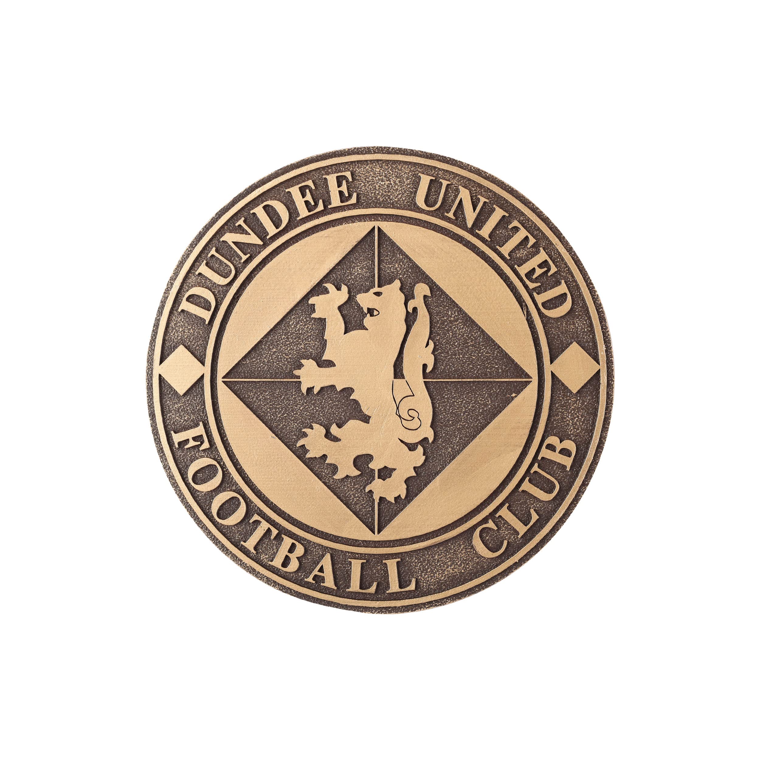 FOCO Official Dundee United FC Bronze Effect Football Crest Wall Sign