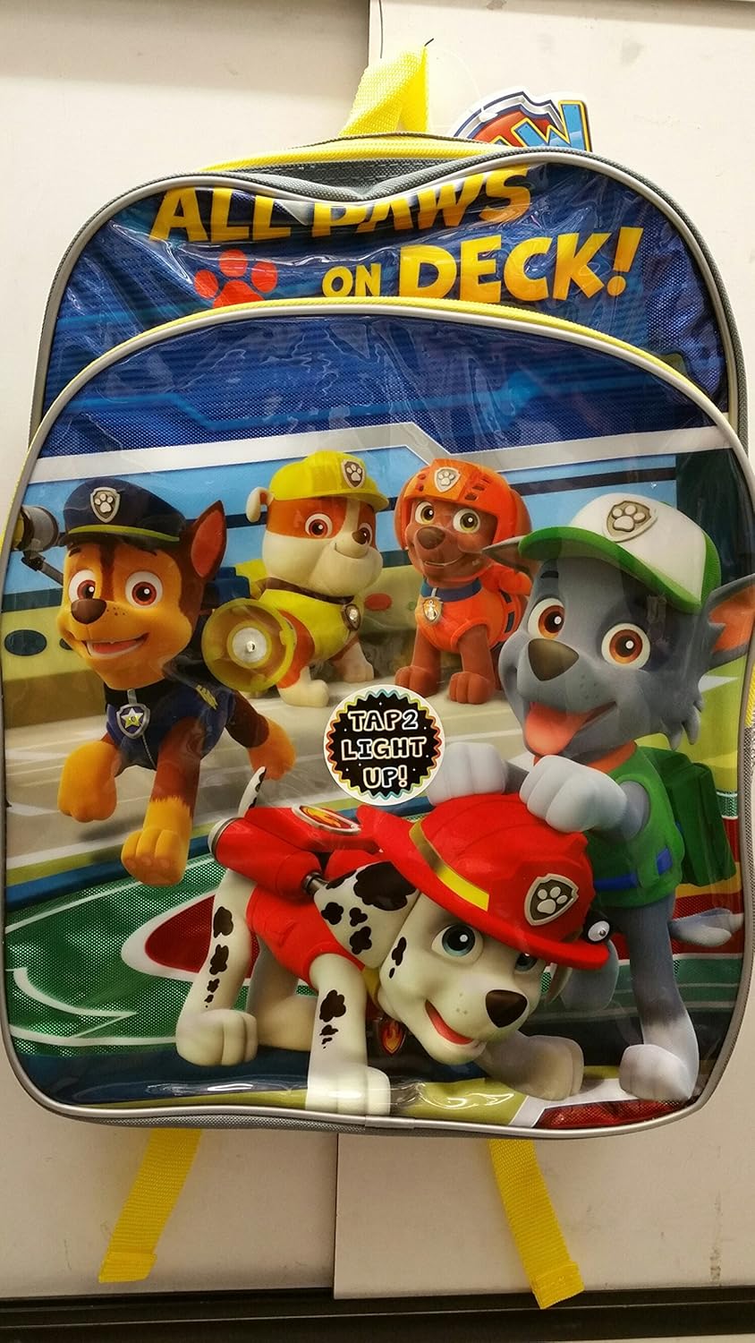 paw patrol light up backpack