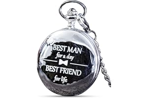 Best Man Gifts for Wedding – Engraved Best Man Pocket Watch – The Luxury Wedding Gift Choice