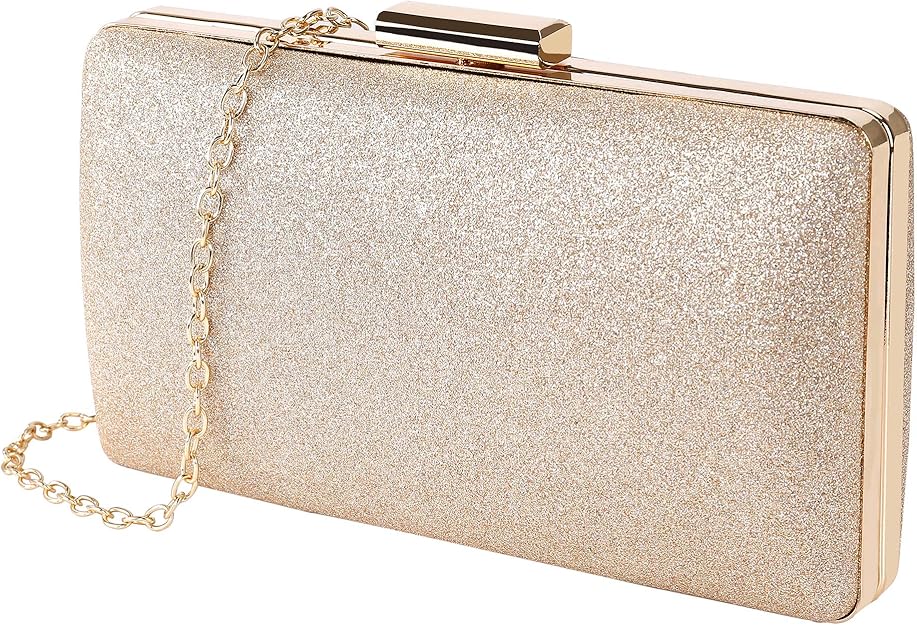 Ellives Clutch Tasche Damen - Elegante Abendtasche Mit Kette Für Hochzeit & Party