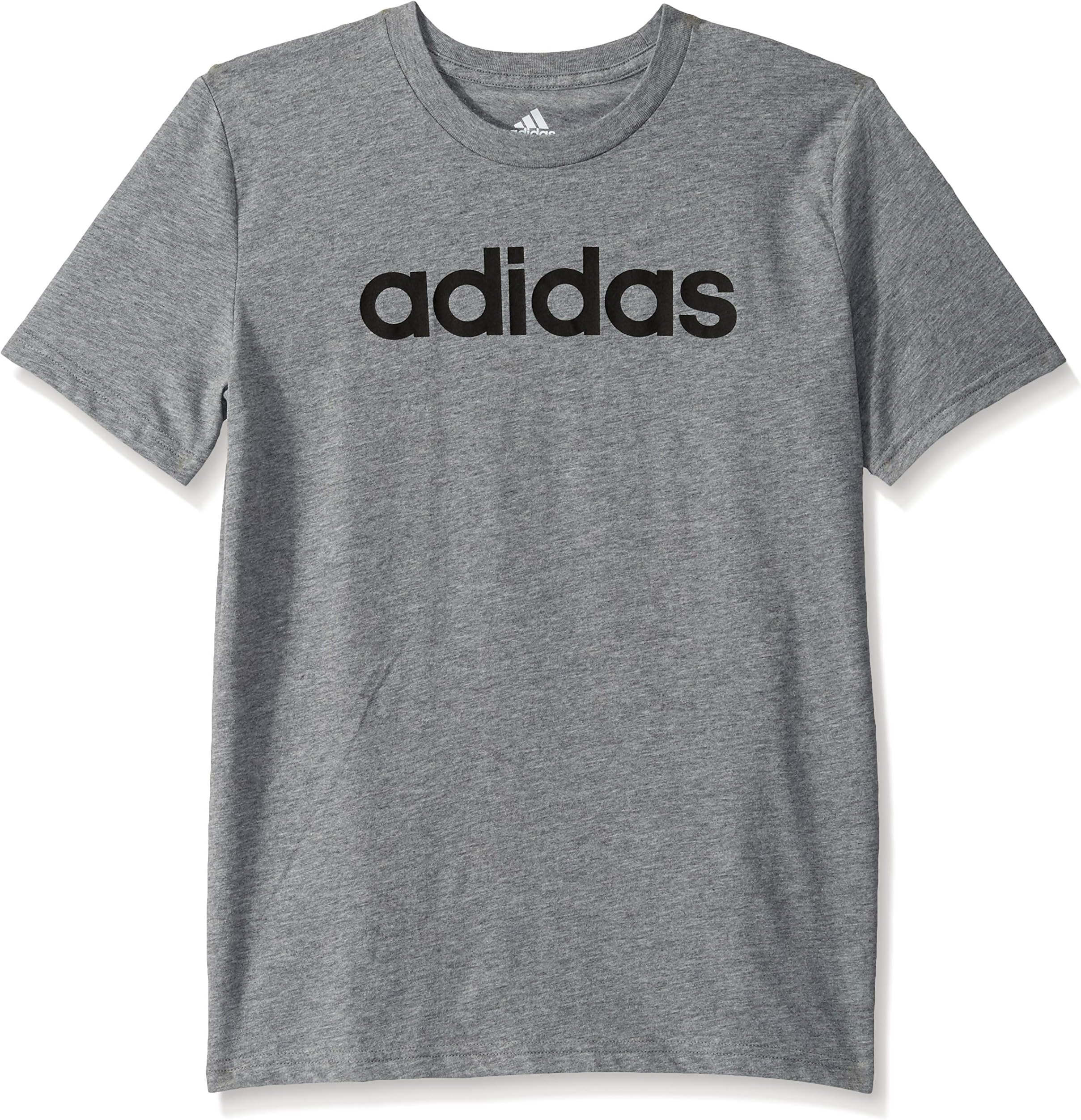 adidasBoy's Big Short Sleeve Cotton Script Logo T-Shirt