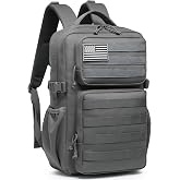 Wotony Military Tactical Backpack for Men Waterproof Daypack 3 Day Assault Pack Molle Bag with Water Bottle Holder