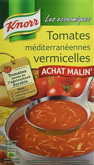 Knorr Soupe Les Economiques Tomates Mediterraneennes Vermicelles 1