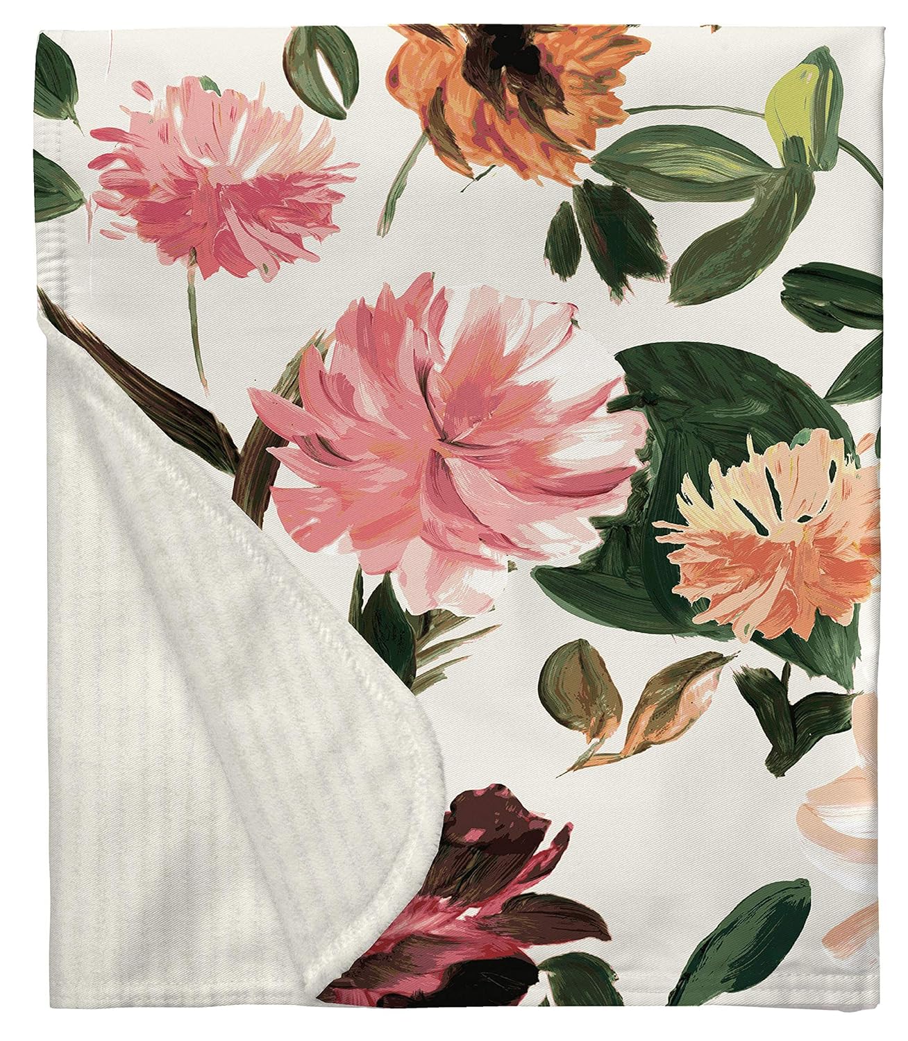 moody floral crib sheet