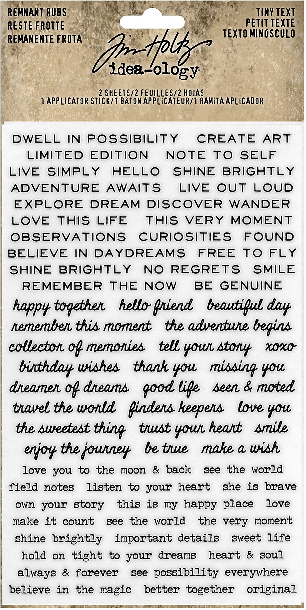 Tim Holtz TH93695 Stickers, Multi-Coloured, Medium