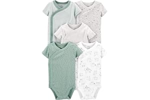 Simple Joys by Carter's unisex-baby 5-pack Side Snap Short-sleeve Bodysuit
