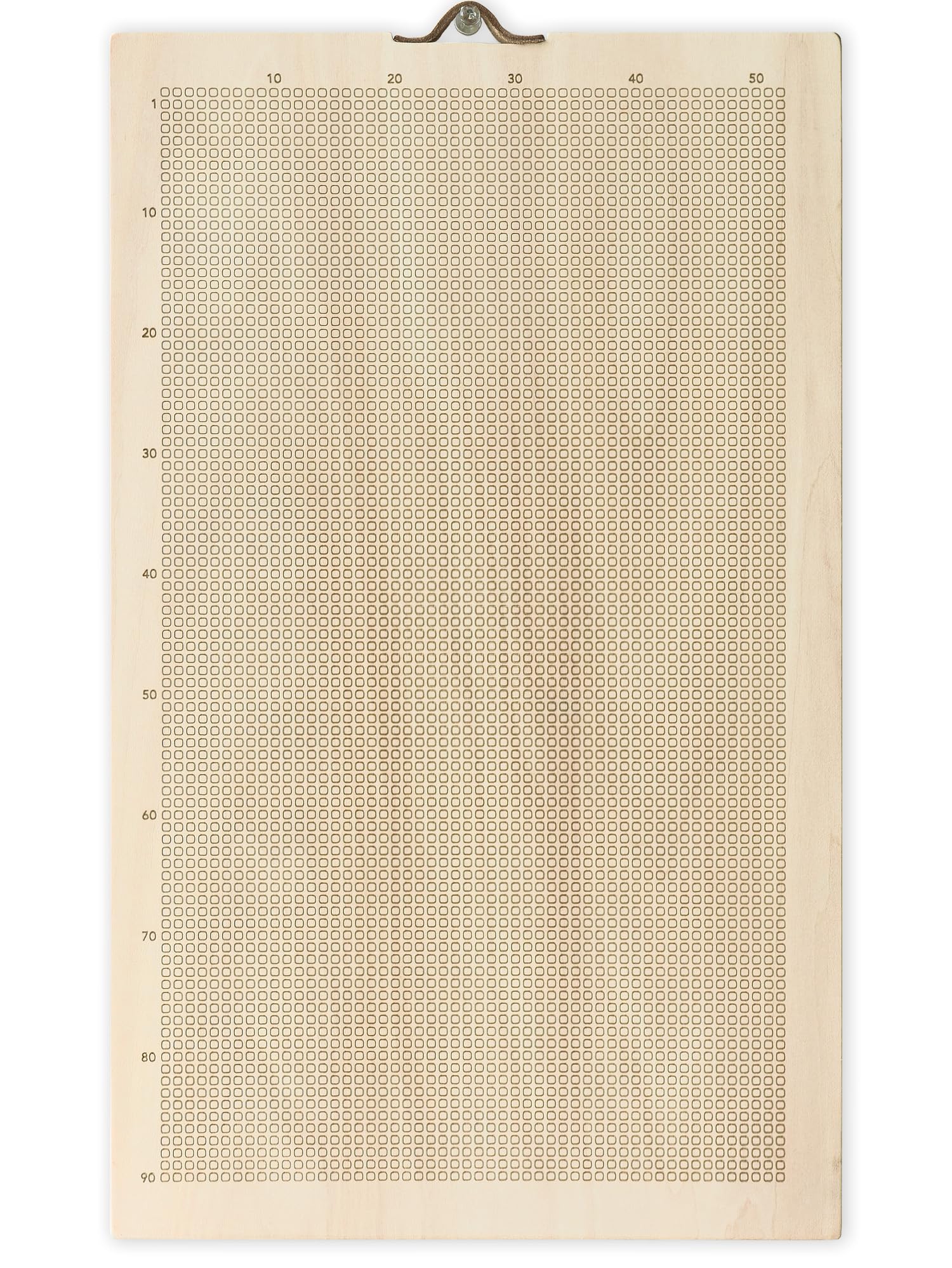 WeekMinder® Memento Mori, Life Calendar in Weeks - 90 Years Poster of My Life in 4000 Weeks, Motivational Stoic Calendar to Develop Habits in 4K, (Baltic Birch Wood, Engraved - Squares)