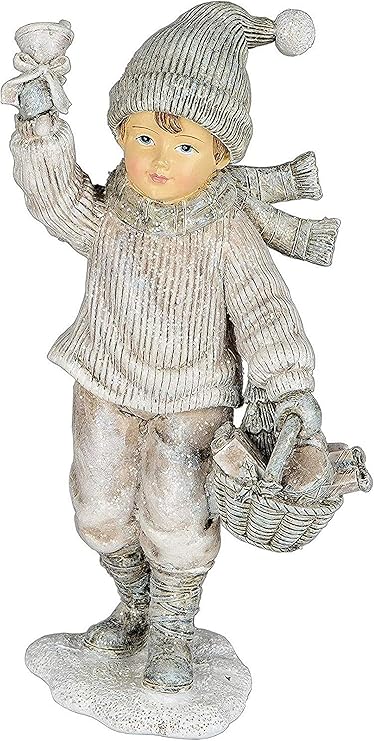 Small-Preis Winterkinder Junge mit Glocke oder Mädchen bei der