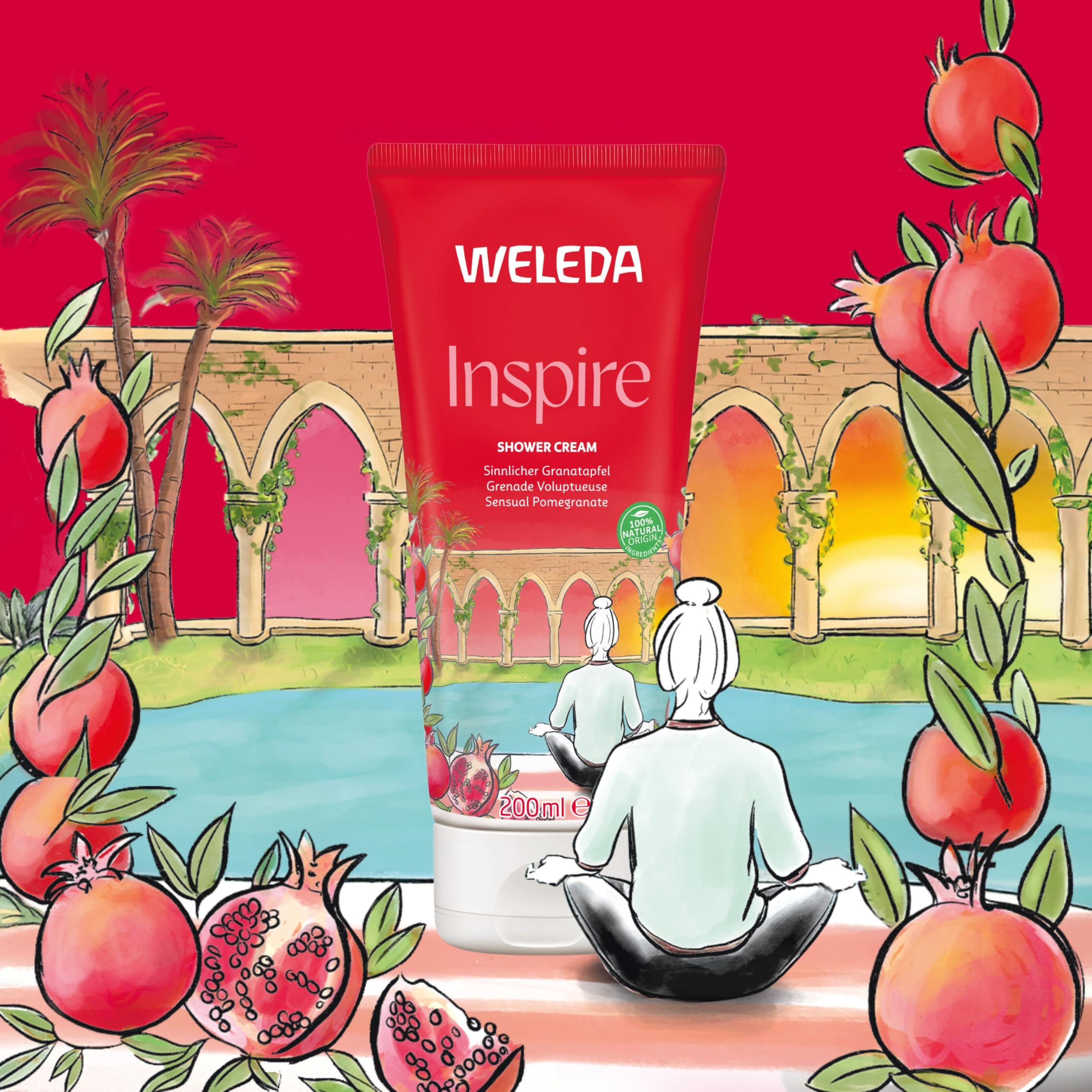 Weleda Granatapfel Schoenheitsdusche, 1er Pack (1 x 200 ml) 3