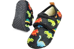 OBBYCO Kids House Slippers Toddler Home Shoes Cozy Lightweight Non-Slip Slippers Socks for Infant Little Boys Girls