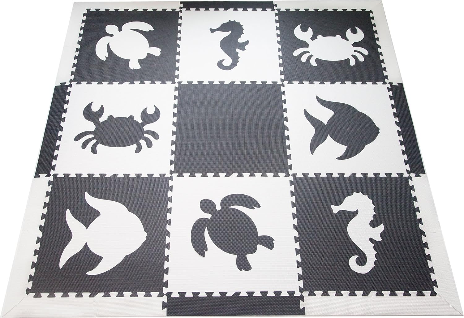 black and white play mats