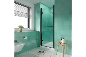 28-30 in.W x72 in.H i-Homare Frameless Pivot Shower Door, 1/4 inch (6mm) SGCC Clear Tempered Glass Pivot Swing Shower Door, Easy to Clean