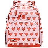 Simple Modern Medium Toddler Backpack for School Girls and Boys | Kindergarten Elementary Kids Backpack | Fletcher Collection | Kids - 15" tall | Sweetheart