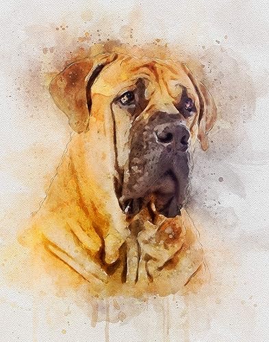 english mastiff painting