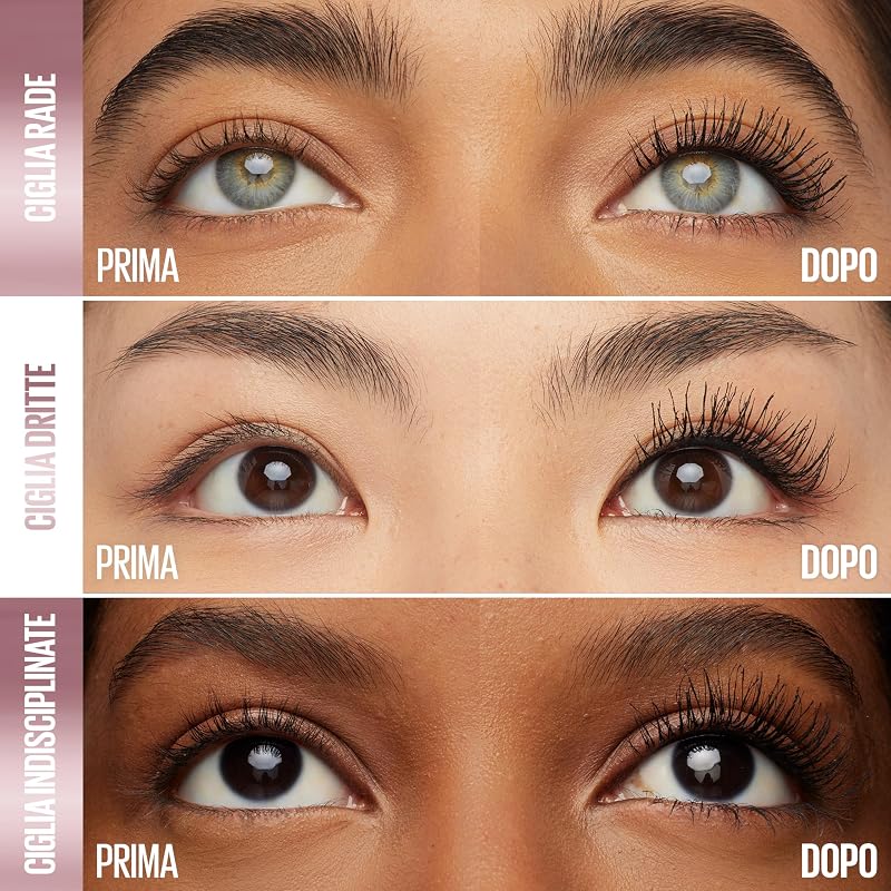 New York Mascara Ciglia Sensazionali Sky High, Volume Intenso e Lunghezza Senza Limiti, Ciglia Leggere, Definisce, Incurva e Moltiplica, Volumizzante e Allungante, Nero, 7,2 ml