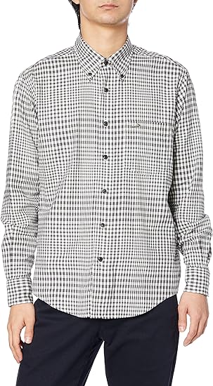 Amazon クロコダイル シャツ グラデーションギンガムチェックシャツ メンズ シャツ 通販