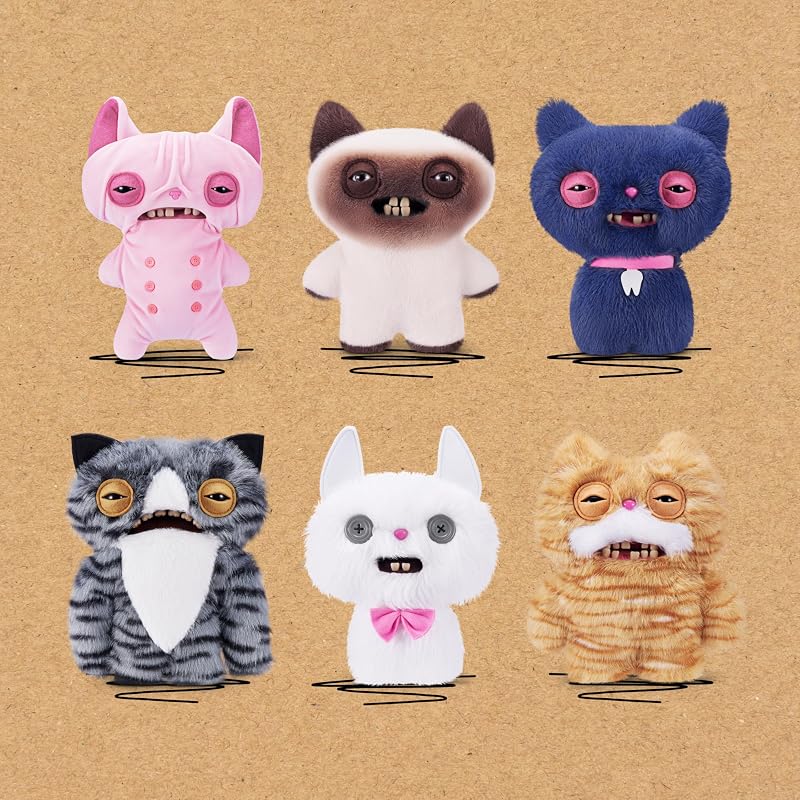 Alley Cats Peluche 22 cm (Yawper) de ZURU – Funny Ugly Monster Animal en Peluche avec Dents Humaines, Collection pour Enfants, Pré-Ados, Ados, Adultes