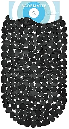 Circul Badewannenmatte 68 x 35 cm schwarz Steinoptik modern: Amazon.de