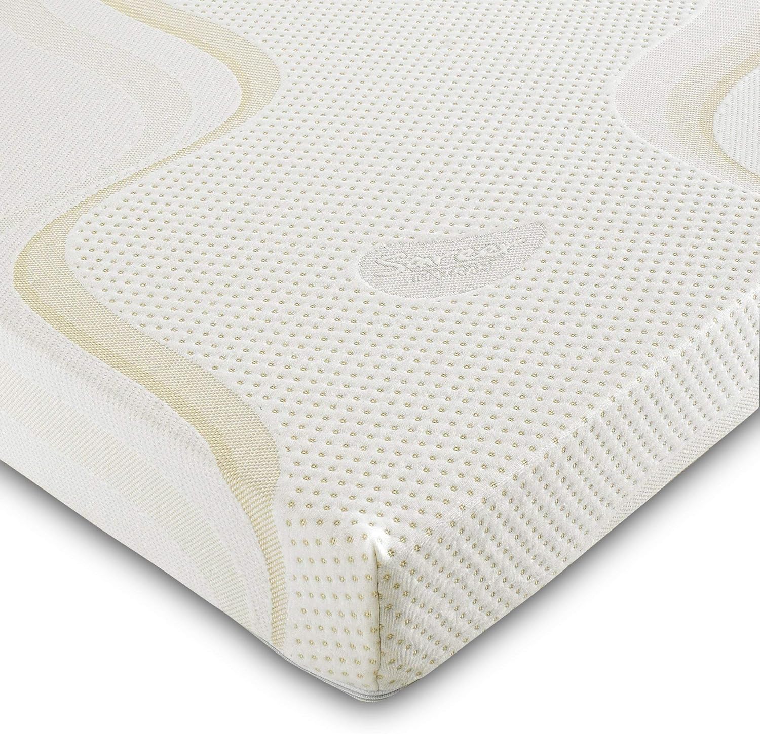 Sareer Matrah Reflex Foam Mattress, Cream/Gold, Single 3FT BigaMart