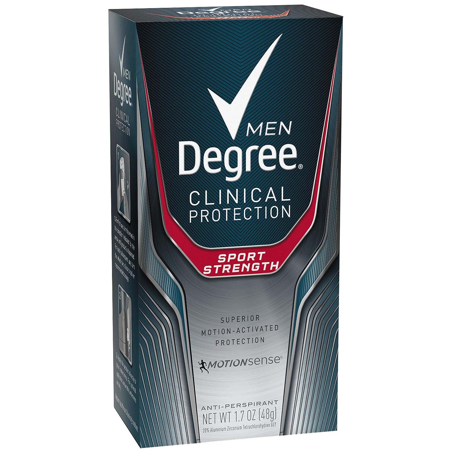 Degree Men Clinical Antiperspirant Deodorant, Sport Strength, 1.7 oz (Pack of 2) : Antiperspirant Deodorants : Beauty