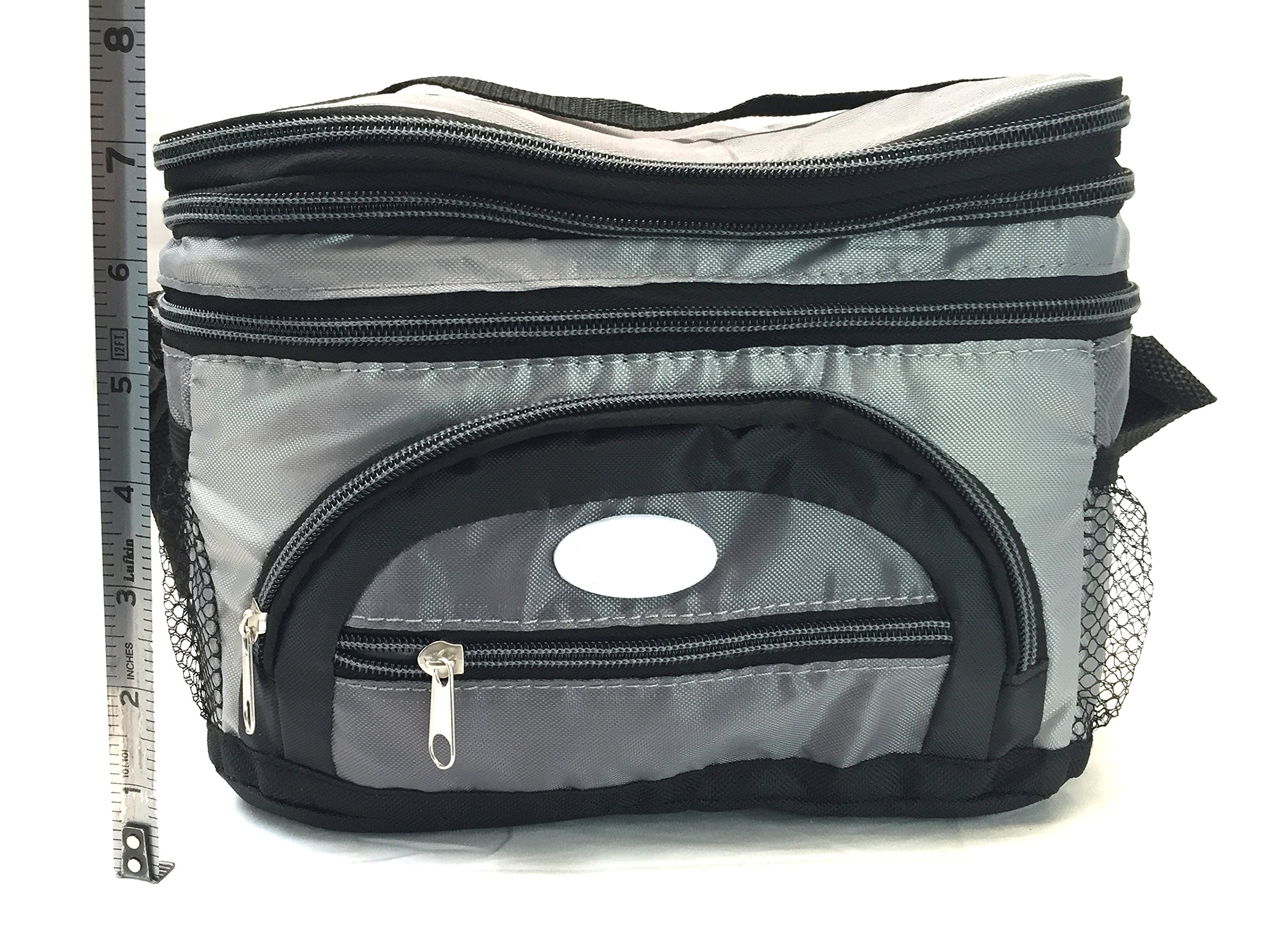 Unique Imports Handheld Soft Can Cooler Bag Expandable Top with Hard