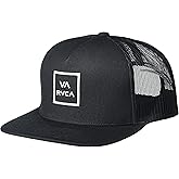 RVCA Men's Trucker Hat, Structured Hat with Stretch Mesh Back, Adjustable Snapback Closure