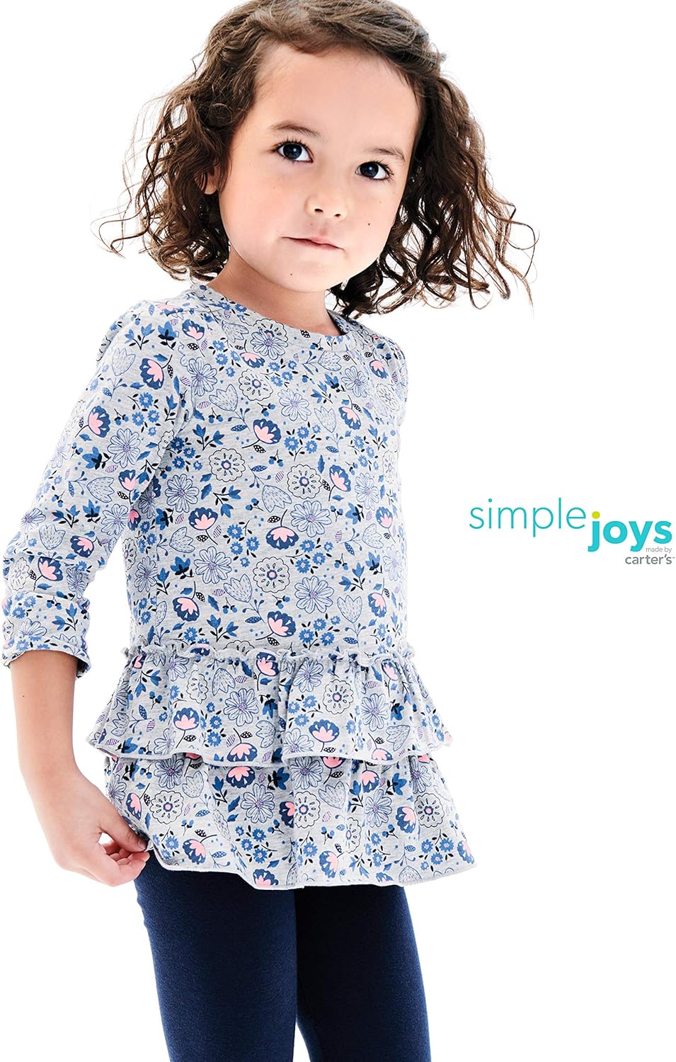 Simple Joys by Carter's Baby and Toddler Girls' Multi-Pack Long Sleeve Tops: Clothing