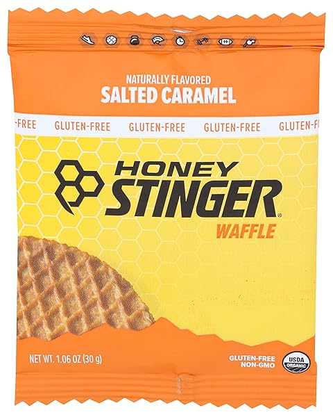 HONEY STINGER ORGANIC SALTED CARAMEL WAFFLE, 1 OZ