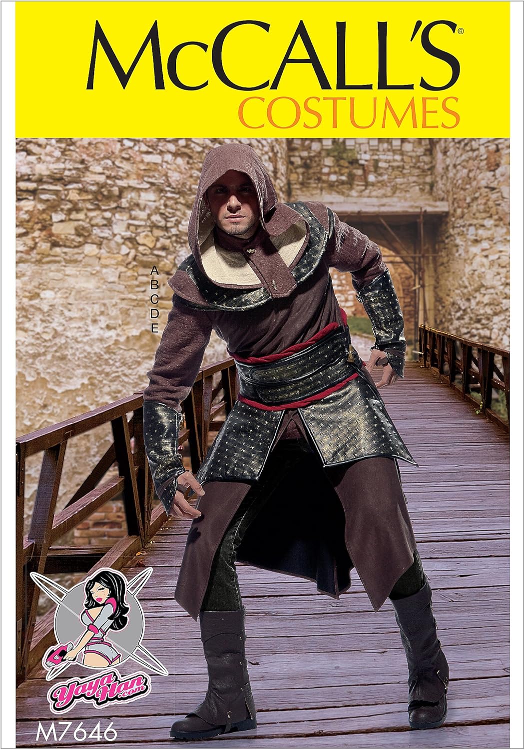 McCall's Patterns Assassin's Tunic, Top, Capelet, Belt, and Gauntlet Cosplay Costume Sewing