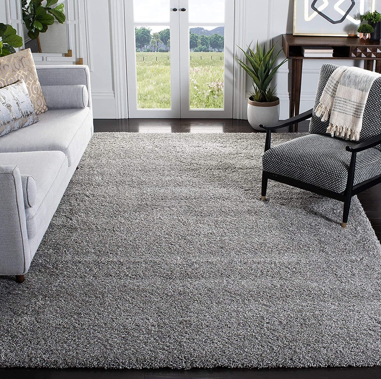 Buy Shaznavi Rugs Microfiber Carpet with 2 inch Thick Pile & Soft
