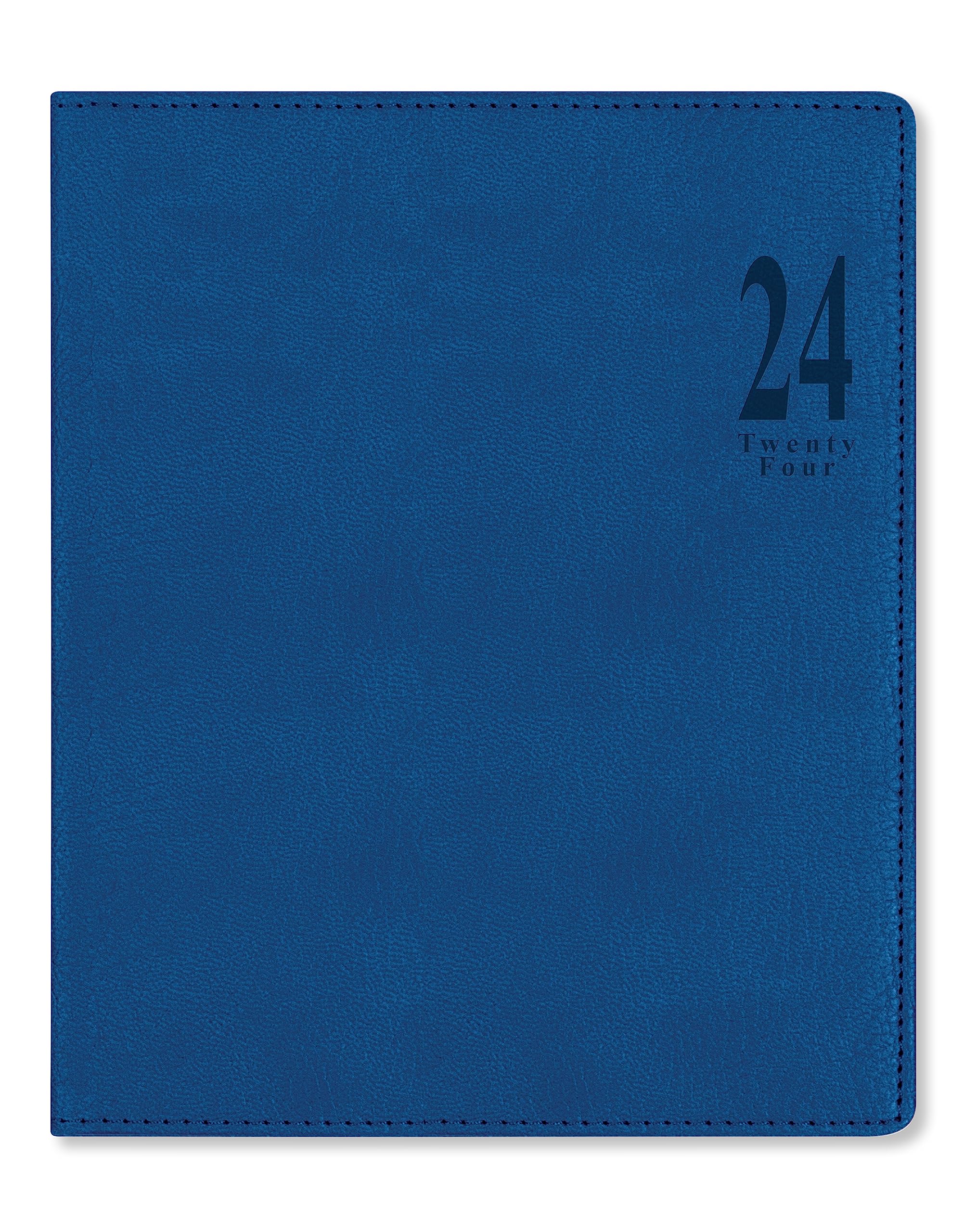 Letts Milano Quarto vertical week to view 2024 diary with appointments - blue