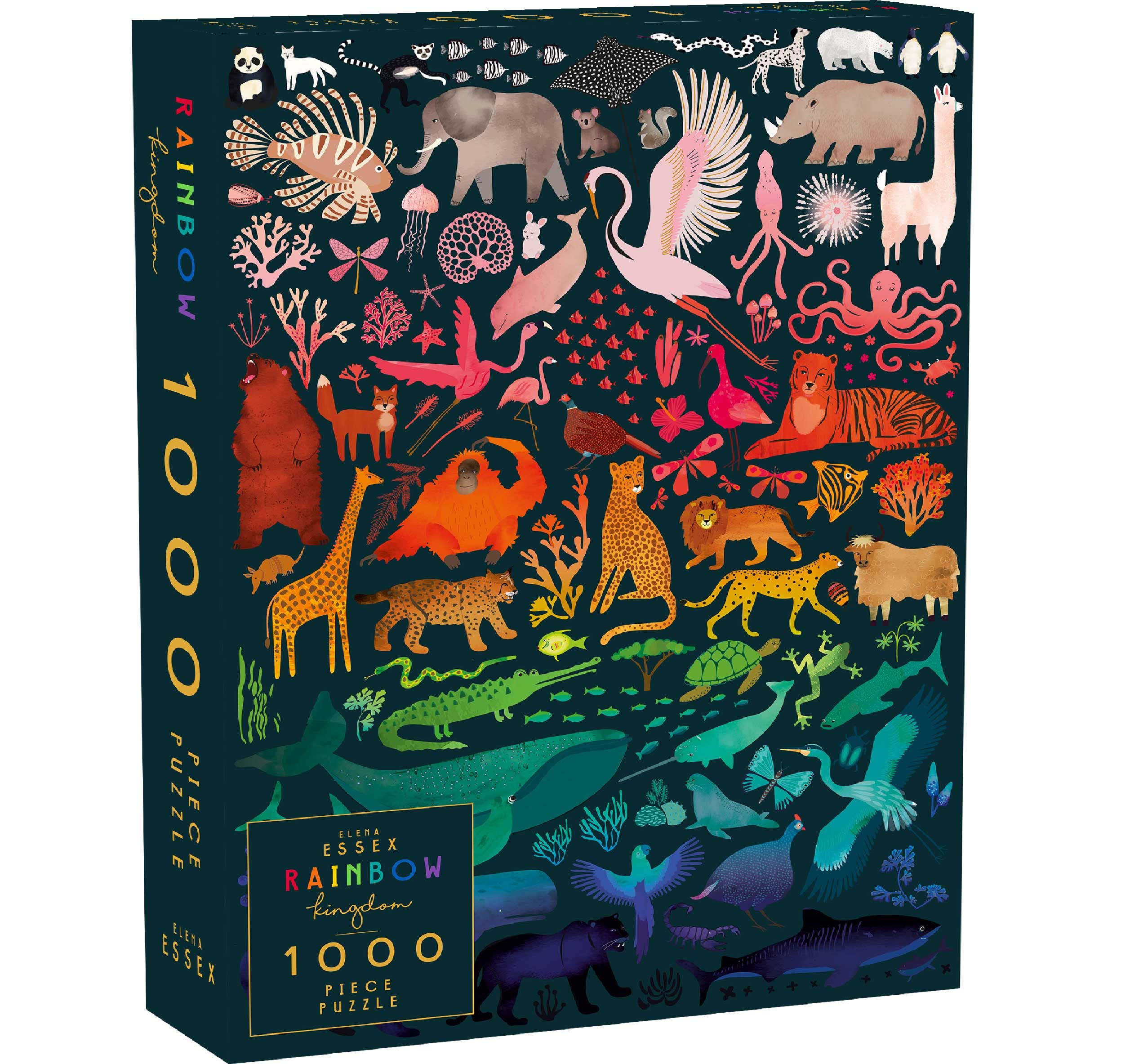 Elena Essex 1000 Piece Jigsaw Puzzles for Adults - Rainbow Kingdom/Jigsaws 1000 Pieces for Adults/Jigsaw Puzzle / 1000 Piece Puzzle/Pride Gradient Puzzle/Adult Jigsaw Size 50x70cm