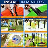 SereneLife Tree Swing Seat Large 102 cm Rainbow Saucer Swing 318 kg view 6
