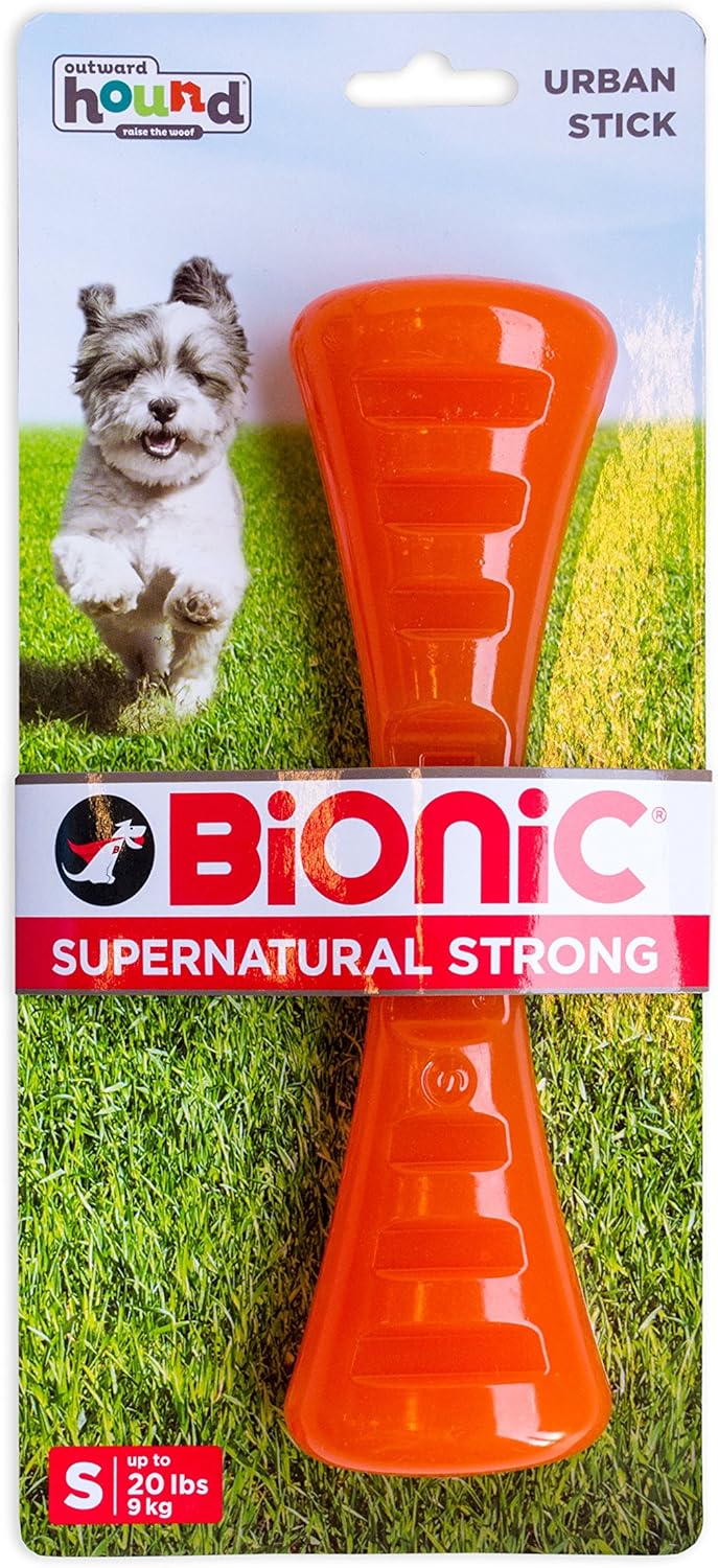 Outward Hound Bionic Dog Stick Toy, Orange, Small, 0.18 kg Amazon.co