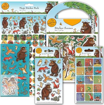 Paper Projects The Gruffalo Sticker Pack Bundle Blue 29.7x21cm